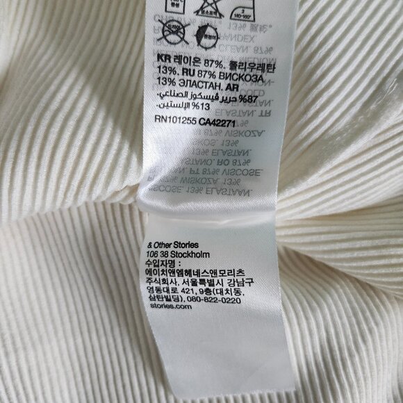 & OTHER STORIES | White Ribbed Tank - Picture 8 of 10